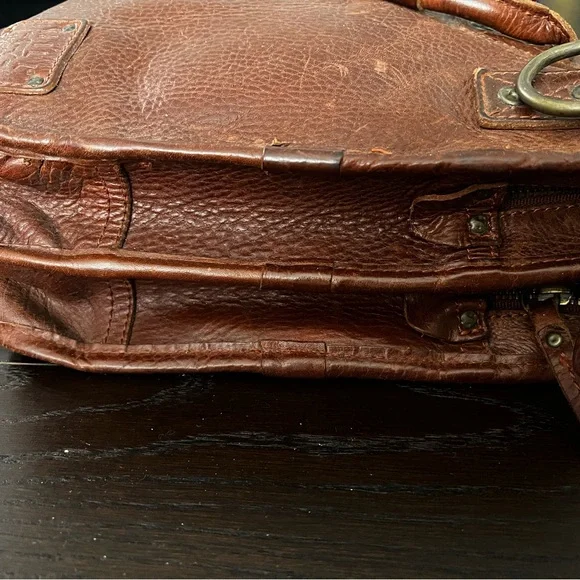 Will Leather Goods - Men's Hank Portfolio Briefcase, Brown